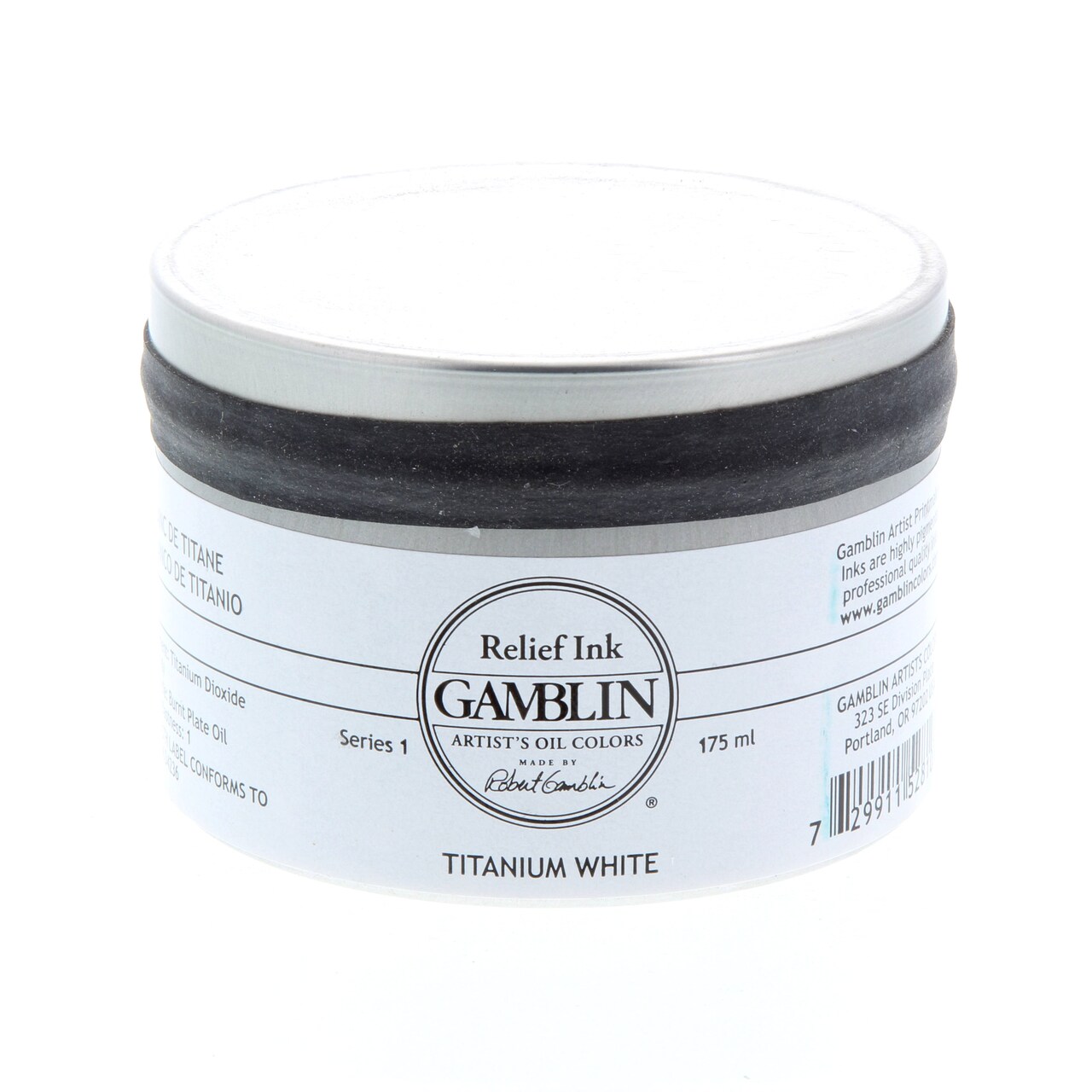 Gamblin Relief Ink, 175Ml, Titanium White